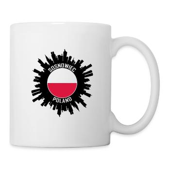 Sosnowiec Skyline Poland Flag Travel Souvenir - Mug - white - Right