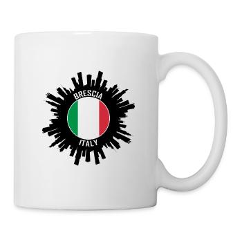 Brescia Skyline Italie Flag Souvenir de voyage - Mug blanc - blanc - Droite