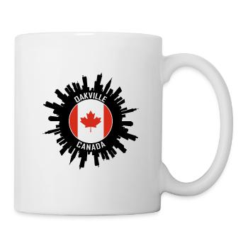 Oakville Skyline Canada Flag Souvenir de voyage - Mug blanc - blanc - Droite