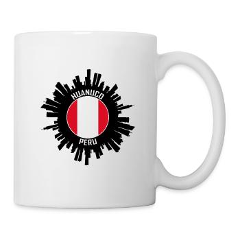 Huanuco Skyline Peru Flagge Reise-Souvenir - Tasse - Weiß - Rechts