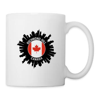 Richmond Hill Skyline Kanada Flagge Reise-Souvenir - Tasse - Weiß - Rechts