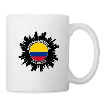 Barrancabermeja Skyline Kolumbien Flagge Reiseziel - Tasse - Weiß - Rechts