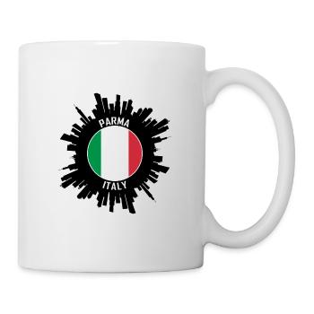 Parma Skyline Italien Flagge Reise Souvenir - Tasse - Weiß - Rechts