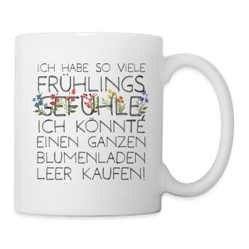 Frühlings Shirt - Tasse - Weiß - Rechts