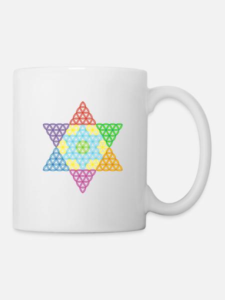 Étoile Sacrée - Étoile de Vie 04/3D/Cf. - Mug blanc - blanc