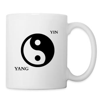 Symbole Yin et Yang - Mug blanc - blanc - Droite
