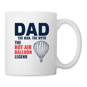 Hot Air Ballooning Hopper Balloon Dad Balloonist - Mug - white - Right