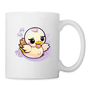 Süße kleine Ente Kinderdesign - Tasse - Weiß - Rechts