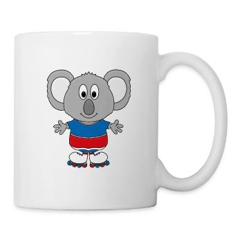 KOALA - INLINER - SPORT - FITNESS - TIER - Tasse - Weiß - Rechts
