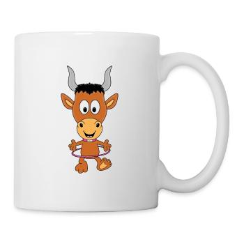 STIER - BULLE - TIER - TIERISCH - Tasse - Weiß - Rechts