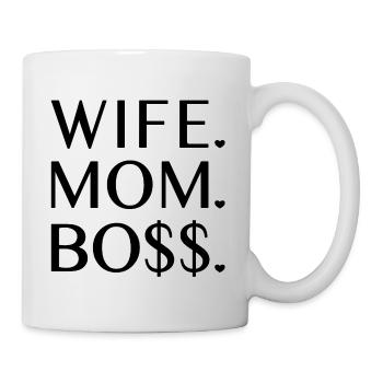 Femme Maman Boss - Mug blanc - blanc - Droite
