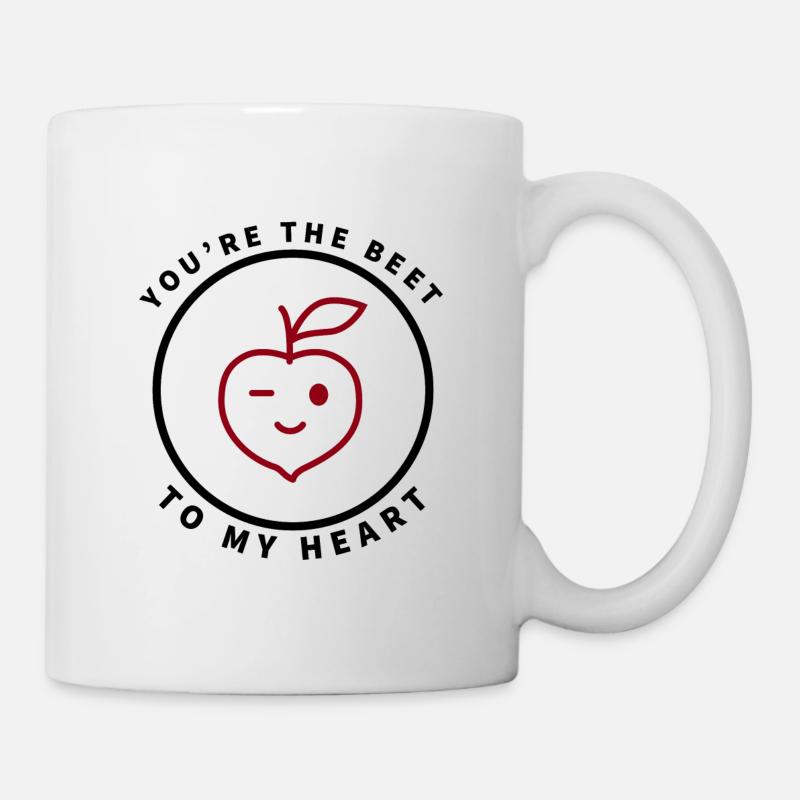 Tu es la betterave à mon cœur Betterave - Mug blanc - blanc