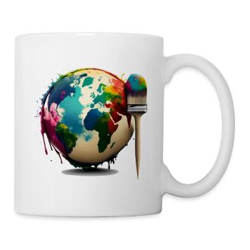Colorie-moi Cadeau - Mug blanc - blanc - Droite