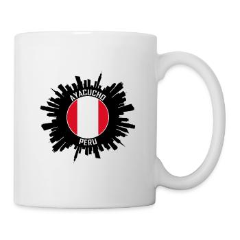 Ayacucho Skyline Peru Flagge Reise-Souvenir - Tasse - Weiß - Rechts