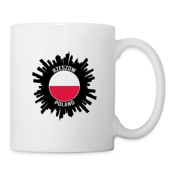 Rzeszow City Skyline Poland Flag Silhouette Travel - Mug - white - Right