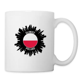 Gliwice Skyline Poland Flag Travel Souvenir - Mug - white - Right