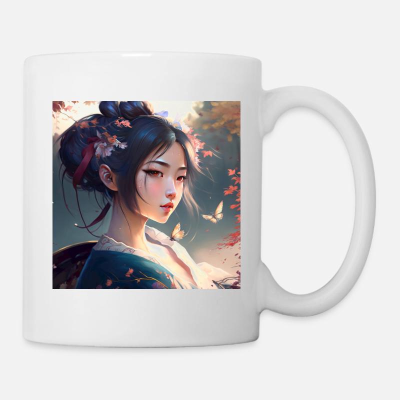 Geisha - Mug blanc - blanc