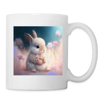 Lapin - Mug blanc - blanc - Droite