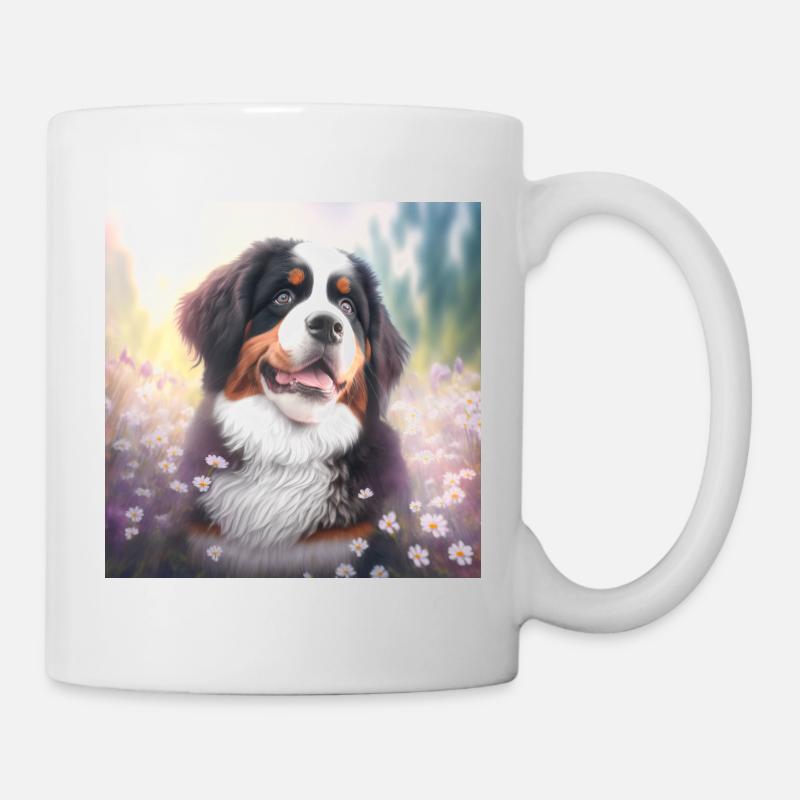 Berner Sennenhund - Tasse - Weiß