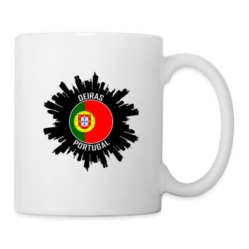 Oeiras Skyline Portugal Flag Souvenir de voyage - Mug blanc - blanc - Droite