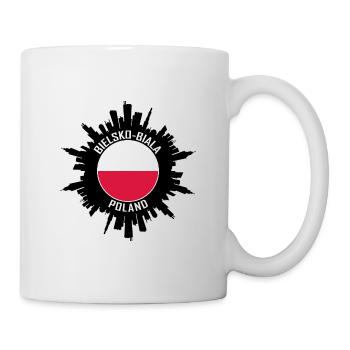Bielsko Biala Skyline Poland Flag Travel Souvenir - Mug - white - Right