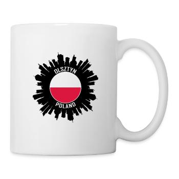 Olsztyn Skyline Poland Flag Travel Souvenir - Mug - white - Right
