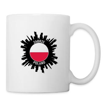 Zabrze Skyline Poland Flag Travel Souvenir - Mug - white - Right