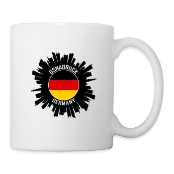 Osnabruck Skyline Allemagne Flag Souvenir de voyage - Mug blanc - blanc - Droite
