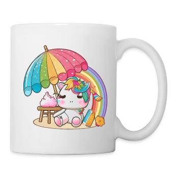 Rainbow unicorn for children - colorful and cheerful - Mug - white - Right