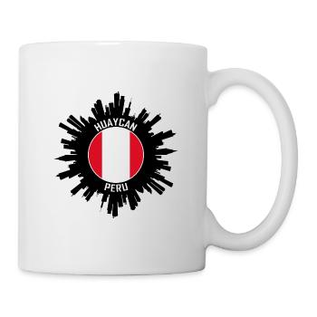 Huaycan Skyline Peru Flagge Reise-Souvenir - Tasse - Weiß - Rechts