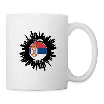 Zemun Skyline Serbie Flag Souvenir de voyage - Mug blanc - blanc - Droite