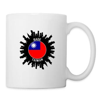 Bade Skyline Taiwan Flag Souvenir de voyage - Mug blanc - blanc - Droite