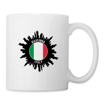 Ravenna Skyline Italy Flag Travel Souvenir - Mug - white - Right