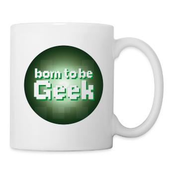 born to be geek - Mug blanc - blanc - Droite