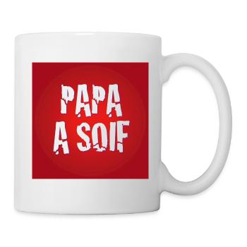 PAPA A SOIF - Mug blanc - blanc - Droite