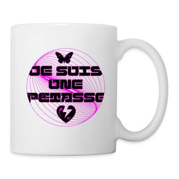 Je suis une pétasse humour Y2K papillon coeur - Mug blanc - blanc - Droite