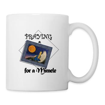 The sadness of an angel on a hill - Mug - white - Right