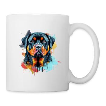 Rottweiler - Tasse - Weiß - Rechts