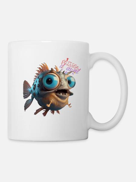 Poisson d'avril funny! - Mug blanc - blanc