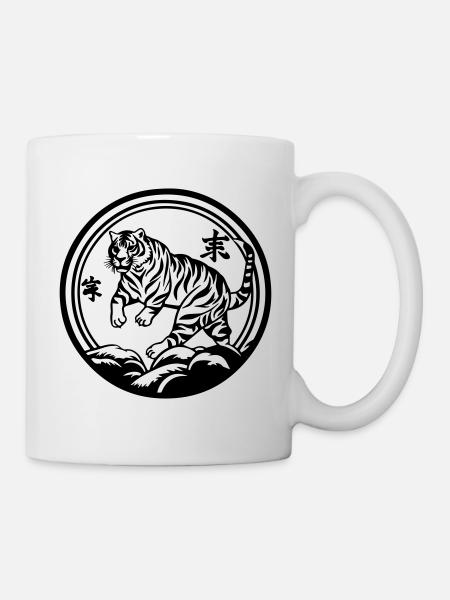 Tiger China - Tasse - Weiß
