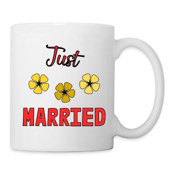 JUST MARRIED. bachelorette party. SAINT VALENTINE. COUPLE - Mug - white - Right