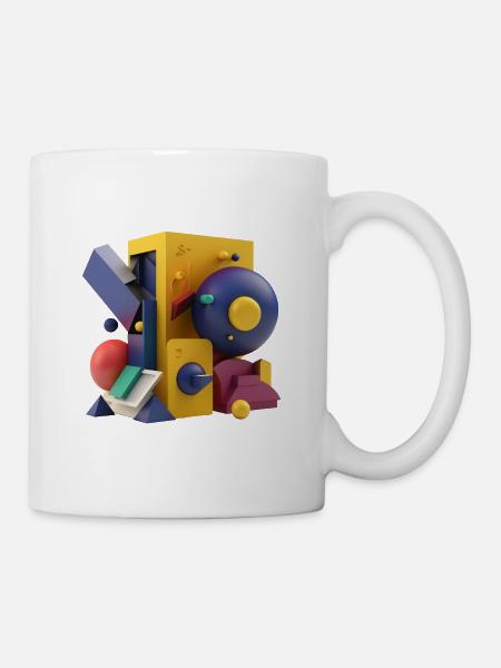3D - Tasse - Weiß