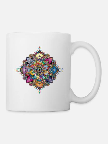 Beau motif - Mug blanc - blanc