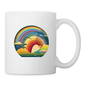 ARC-EN-CIEL - Mug blanc - blanc - Droite