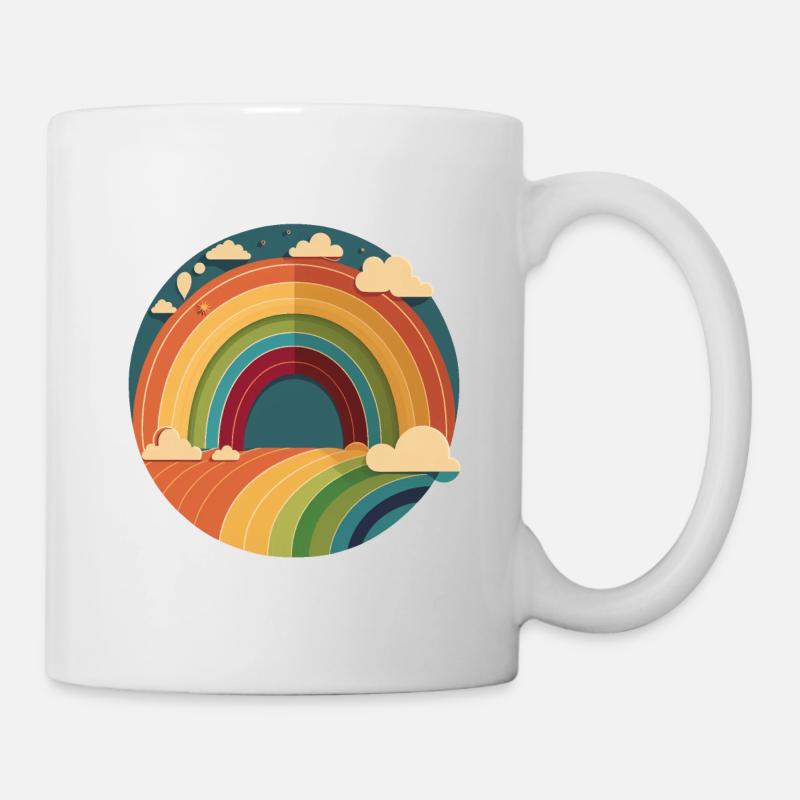 ARC-EN-CIEL - Mug blanc - blanc
