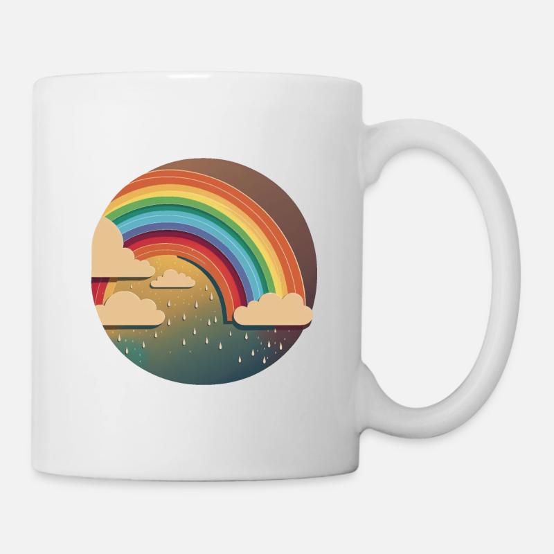 ARC-EN-CIEL - Mug blanc - blanc