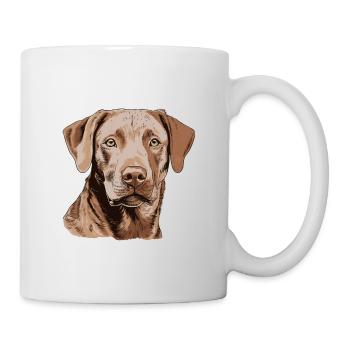 Chesapeake Bay Retriever - Tasse - Weiß - Rechts
