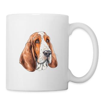 Basset Hound - Mug - white - Right