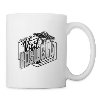 VISIT ROSWELL - Mug blanc - blanc - Droite
