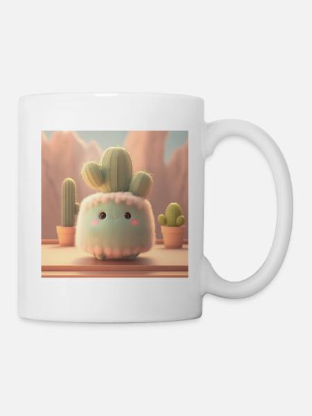 bébé cactus - Mug blanc - blanc